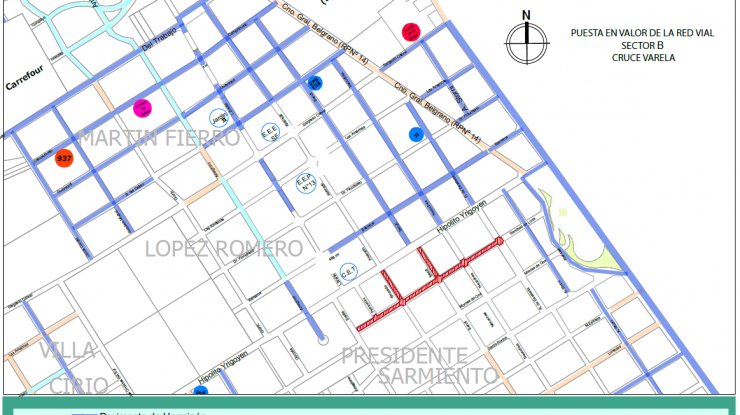 Inician trabajos en Cruce Varela