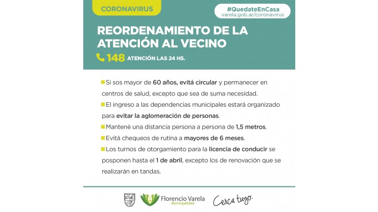 Distanciamiento social contra el Coronavirus