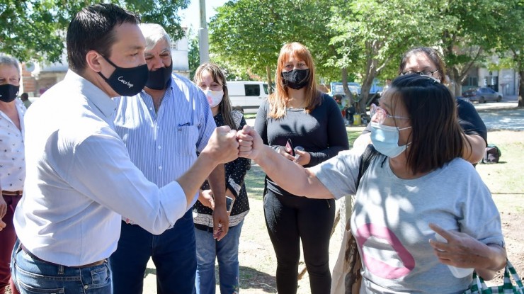 Watson supervisó las tareas efectuadas en la plaza de Km26