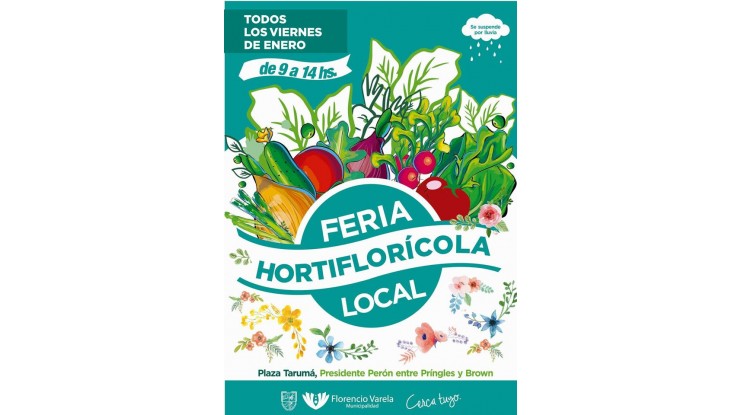 Feria Hortiflorícola en la Plaza Tarumá