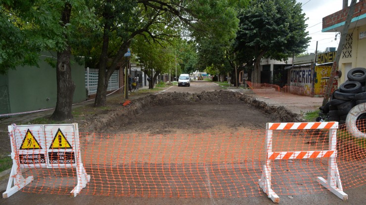 Pavimentación en hormigón para el barrio 9 de julio