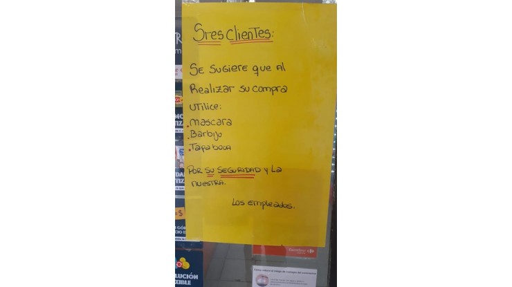“No es obligatorio el uso del barbijo” aclaró el gerente zonal de Carrefour 