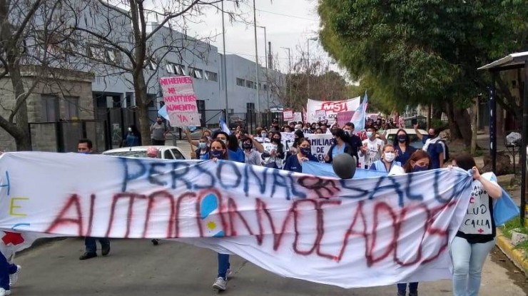 Trabajadores de la Salud se unieron en una sola voz de protesta