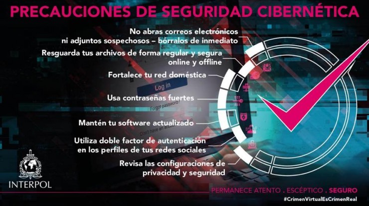 Precauciones de seguridad cibernética