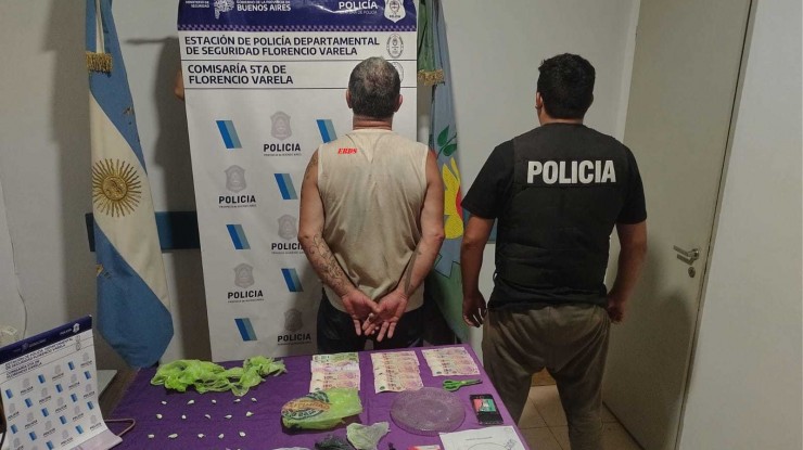 Allanamiento, un detenido por venta de drogas y homicidio